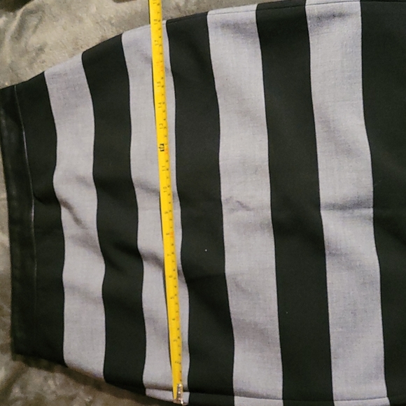 Banana Republic Grey Black Striped Skirt 4 - Picture 5 of 7